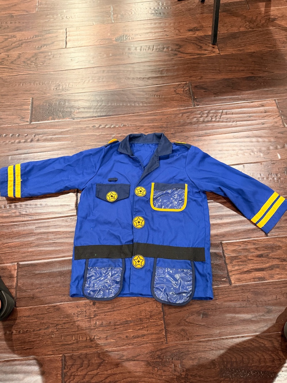 Kids Blue Play Jacket with Yellow Trim